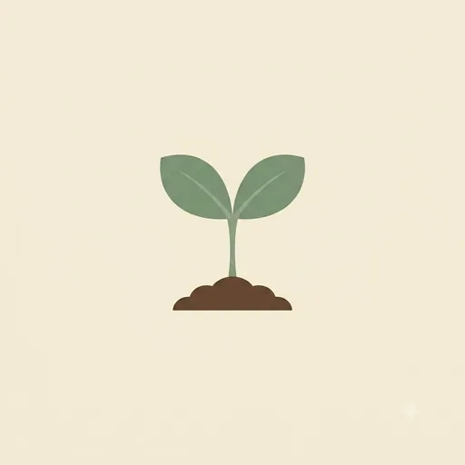 A sprout growing, representing curiosity and growth